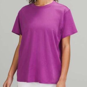 Lululemon All Yours Boyfriend Tee Shirt Short Sleeve Cotton Top Athleisure 10